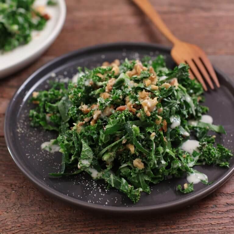 ケールのシーザーサラダのレシピ