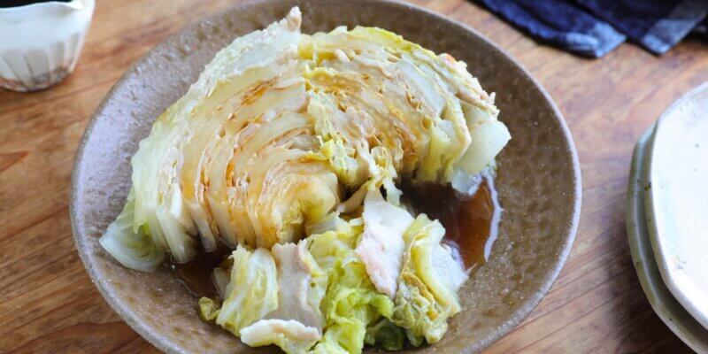 まるごと！豚白菜蒸し